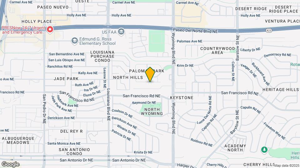 7304 Gallinas Ave NE Map and Location Details