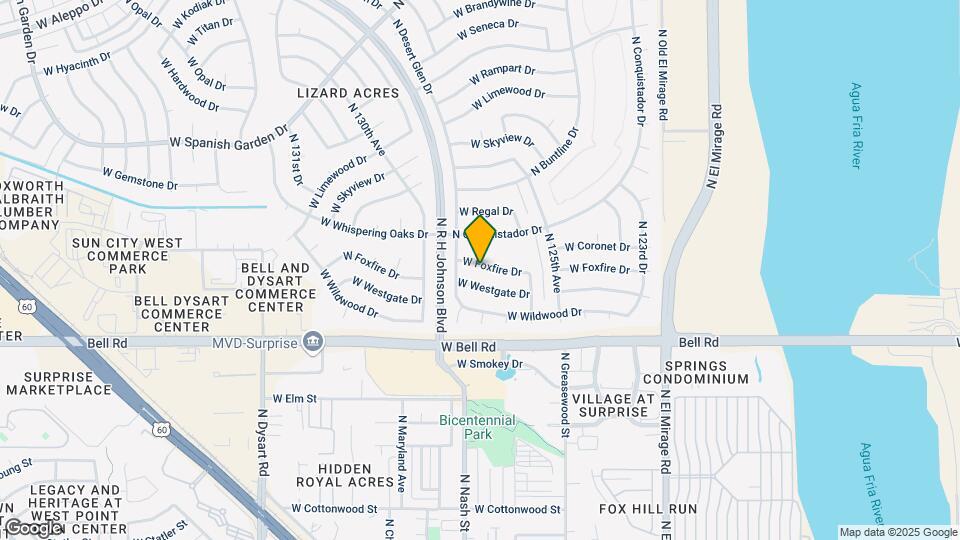 12635 W Foxfire Dr Map and Location Details