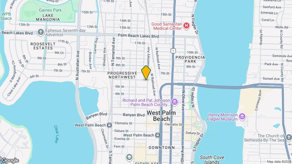 617-619 N Rosemary Ave Map and Location Details