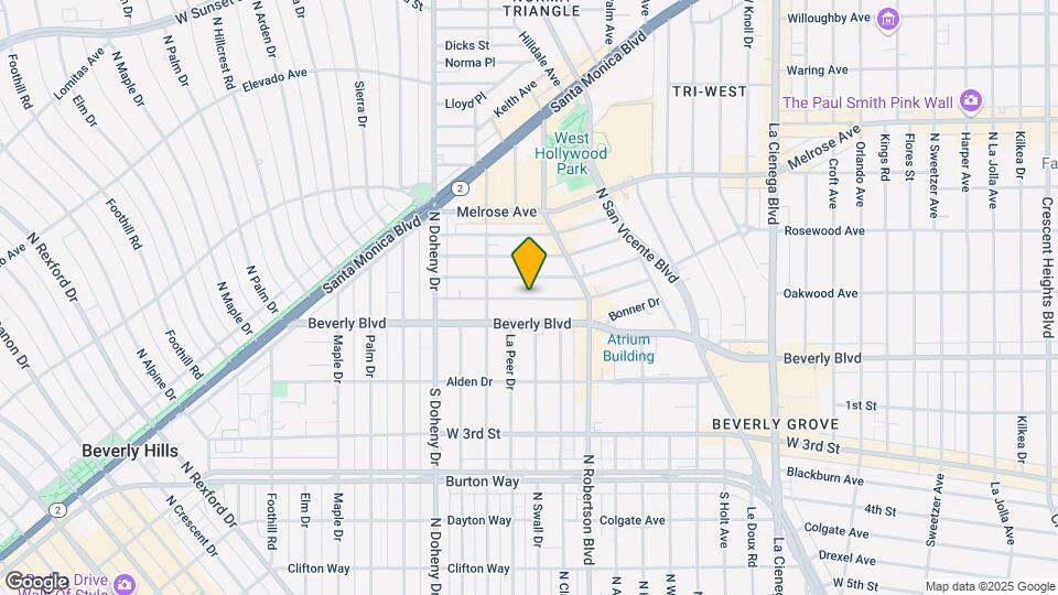 8907 Rosewood Ave Map and Location Details
