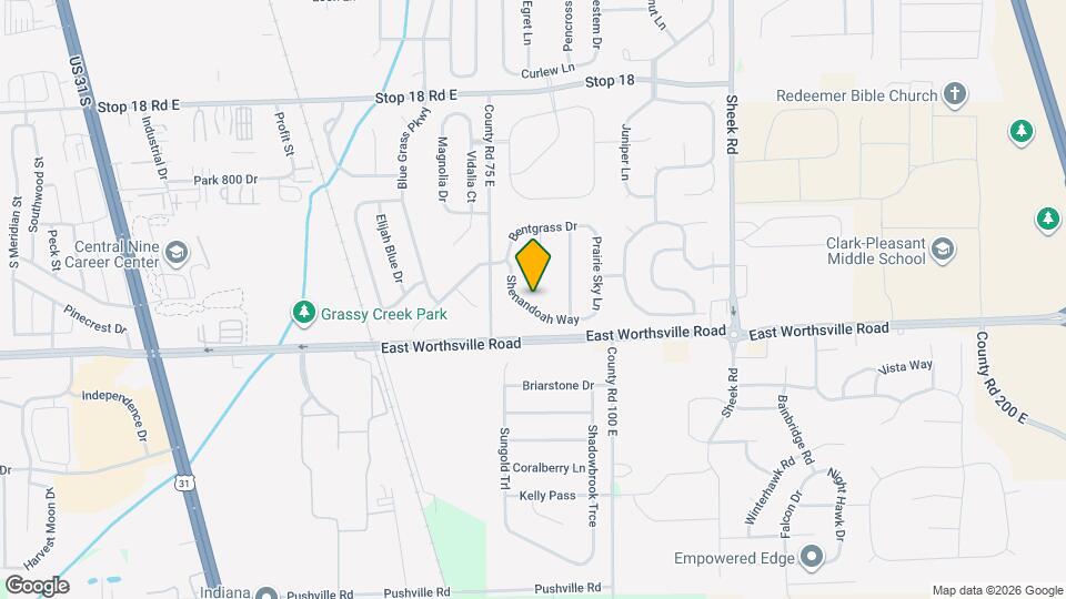 936 Shenandoah Way Map and Location Details