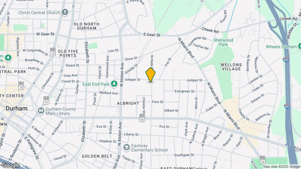 1209 N Hyde Park Ave Map and Location Details