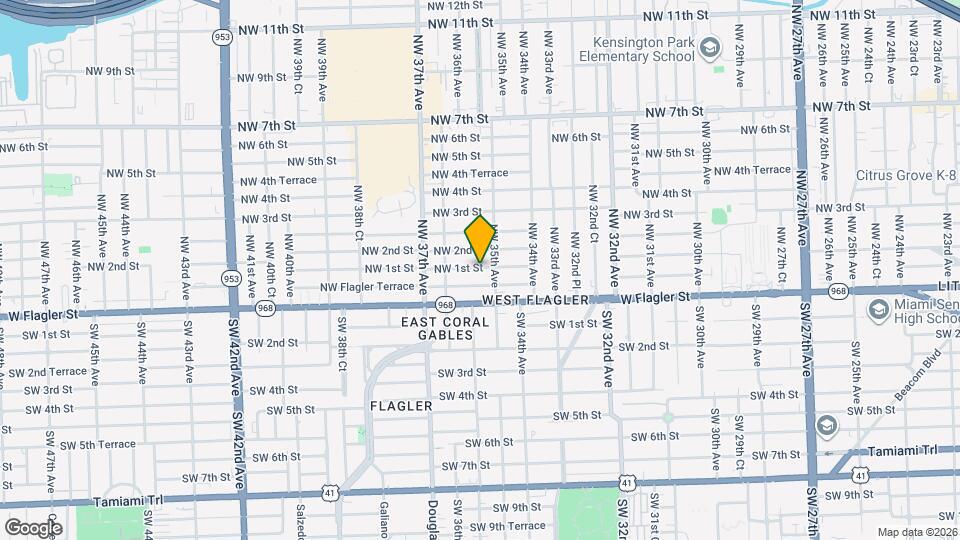 3530 NW 1st St Mapa y Detalles de la Ubicación