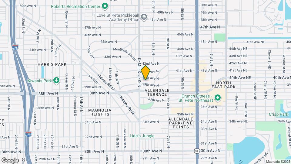 855 39th Ave N Map and Location Details