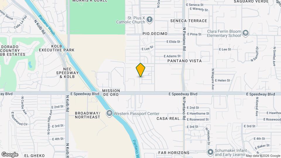 1201 N Tracy Ave Map and Location Details