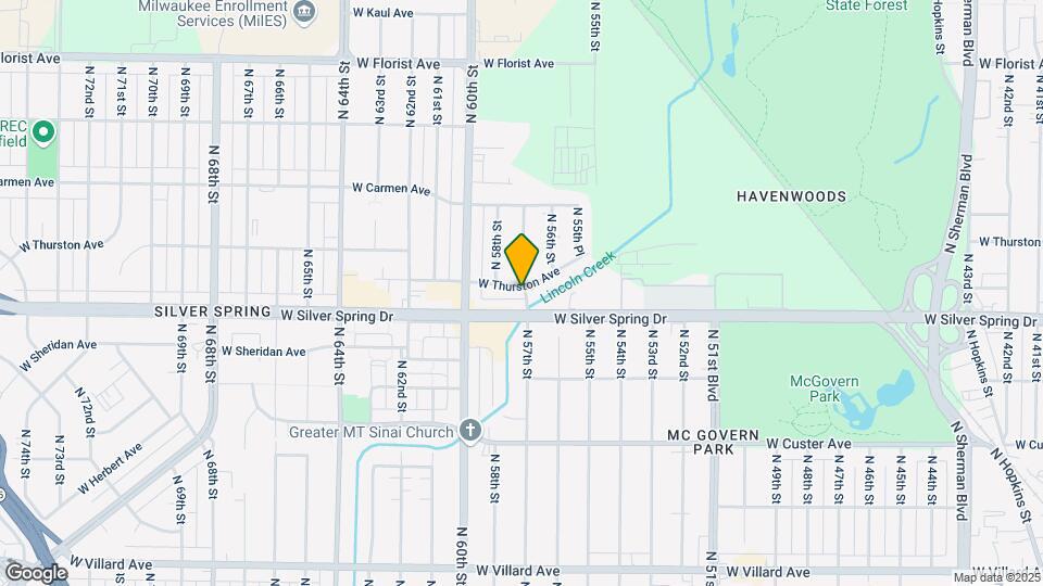 5625 N 57th St Map and Location Details
