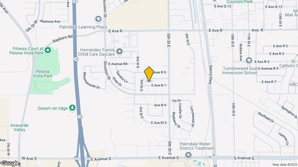 329 E Ave R7 Map and Location Details
