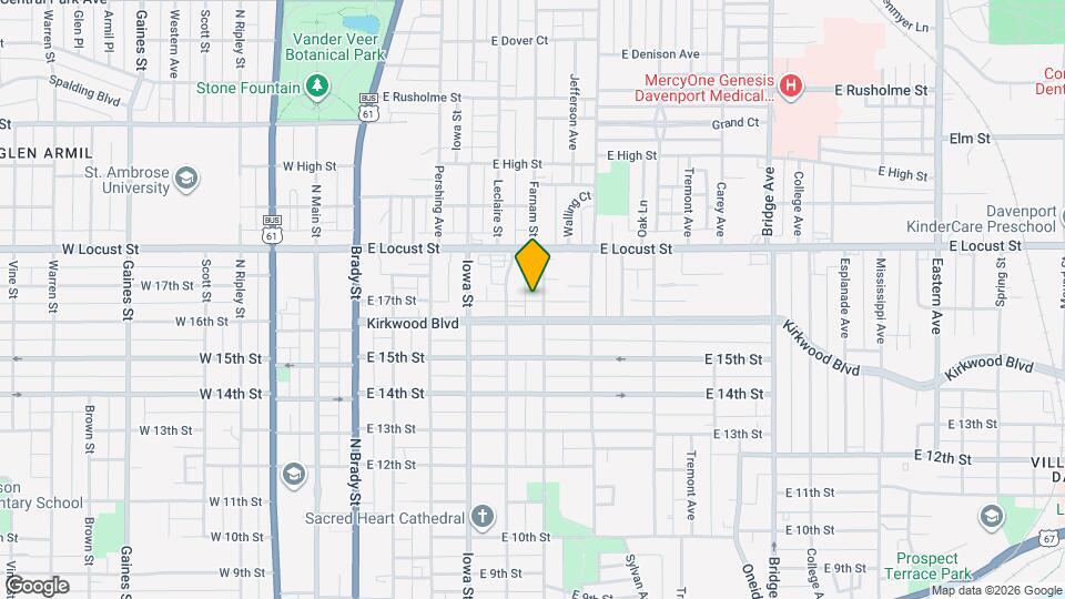 1704 Farnam St Map and Location Details