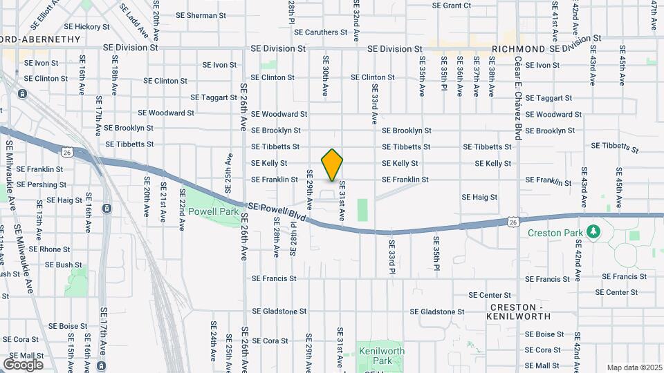 3012 SE Franklin St Map and Location Details