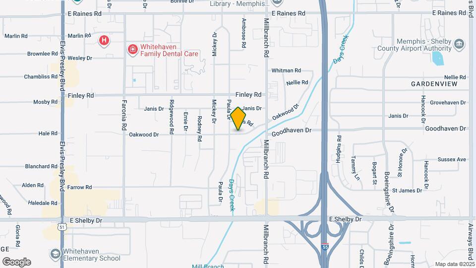 1614 Oakwood Dr Map and Location Details