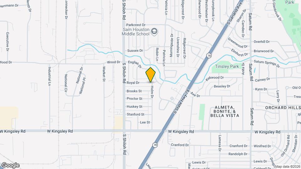 2302 Royal Dr Map and Location Details