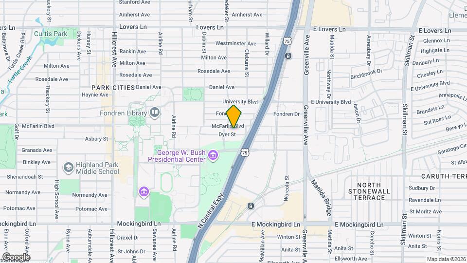 2824 Dyer St Map and Location Details