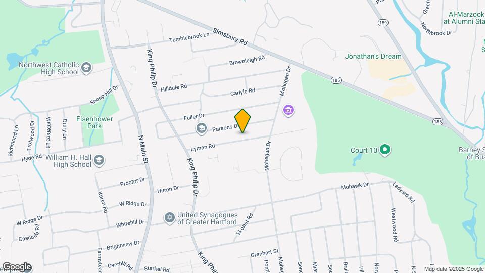 68 Lyman Rd Map and Location Details