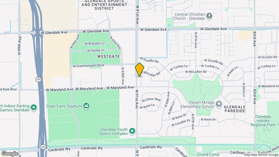 6524 N 90th Dr Map and Location Details