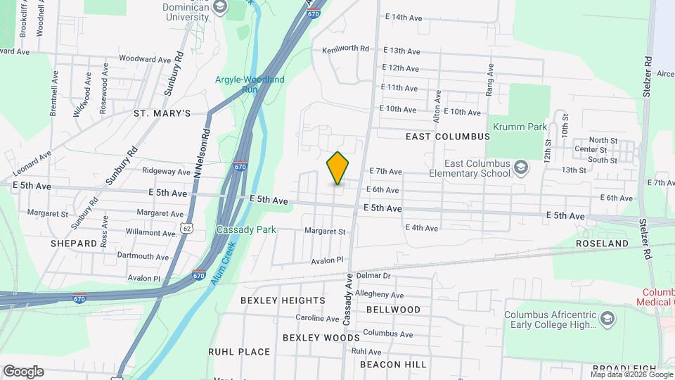 762 N Dawson Ave Map and Location Details