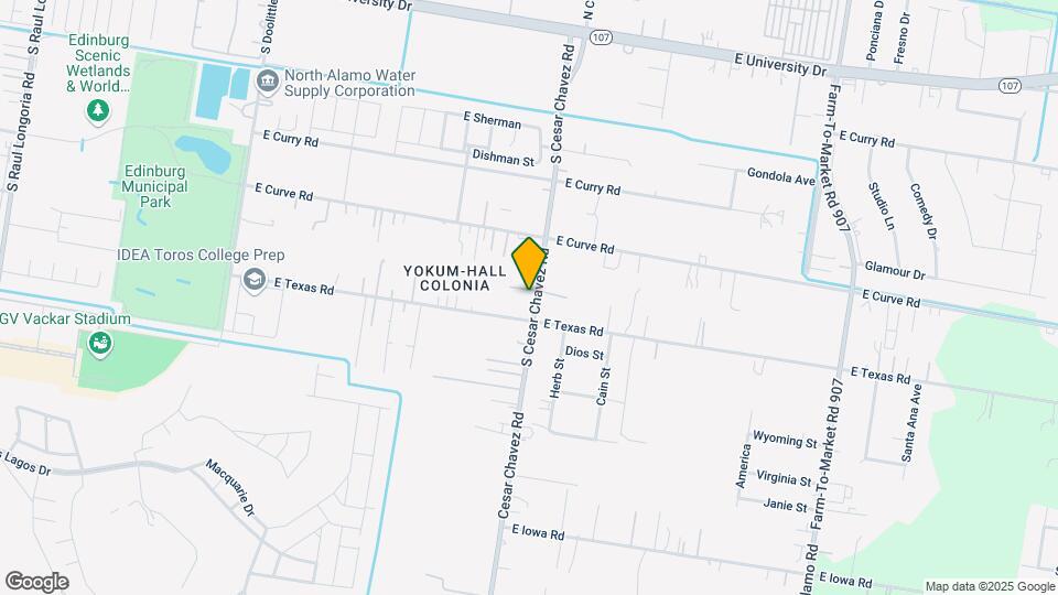 1221 S Cesar Chavez Rd Mapa y Detalles de la Ubicación