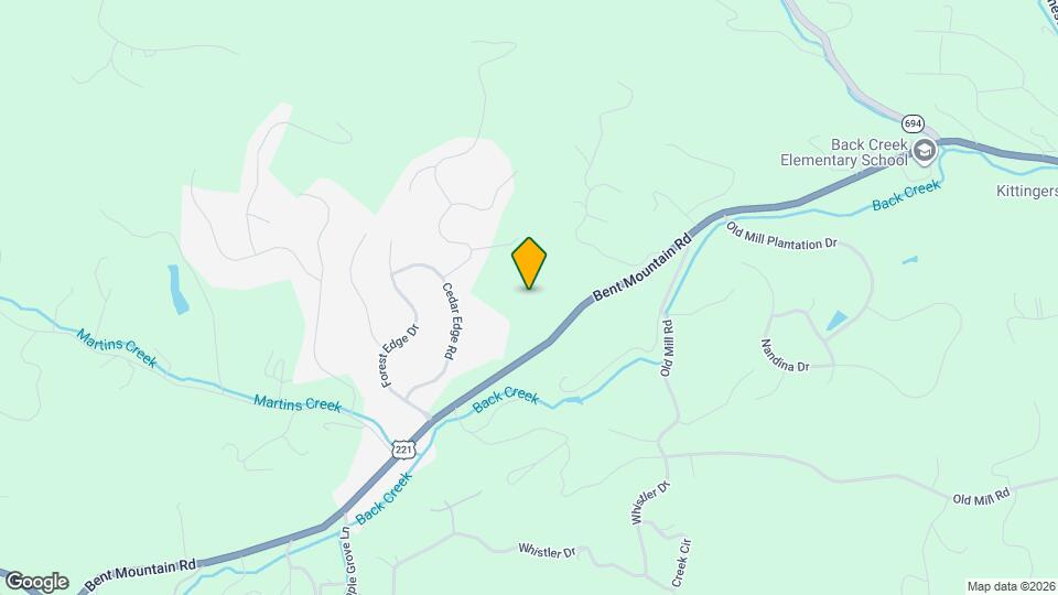 7673 Bent Mountain Rd Map and Location Details