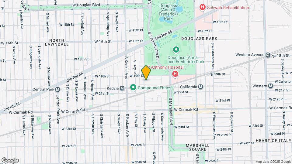 1921 S Albany Ave, Unit 3 Map and Location Details