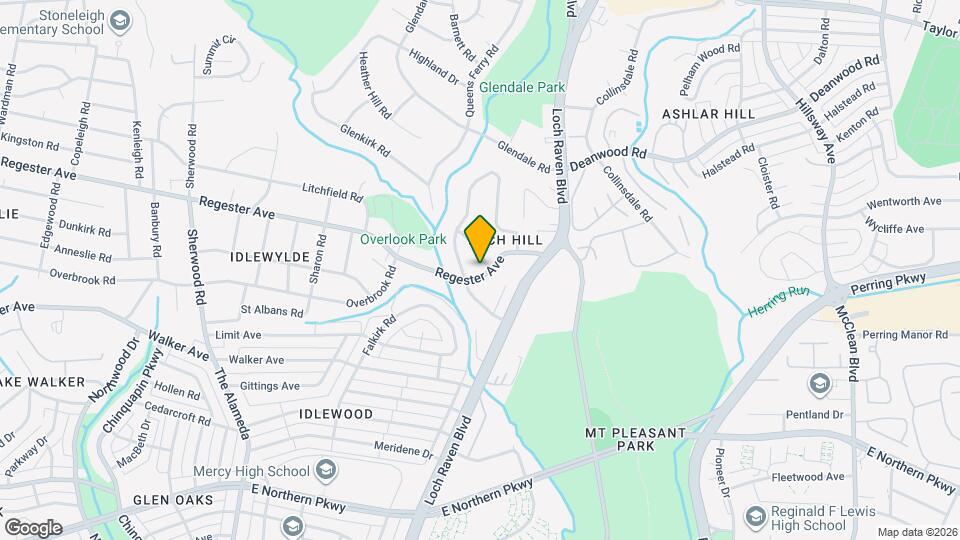 1414 Regester Ave Map and Location Details