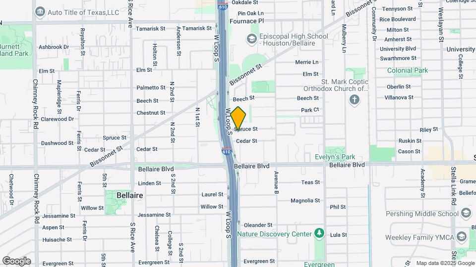 4655 Spruce St Map and Location Details