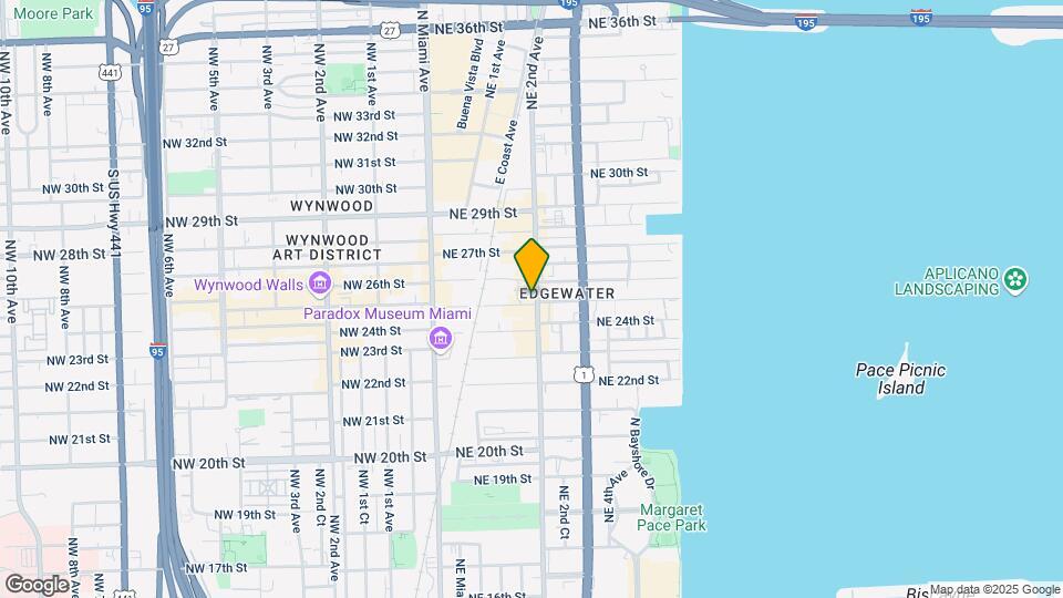 2500 NE 2nd Ave, Unit Midtown Mapa y Detalles de la Ubicación