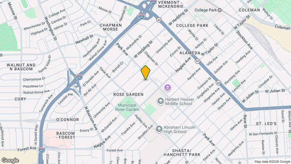 1430 Emory St Map and Location Details