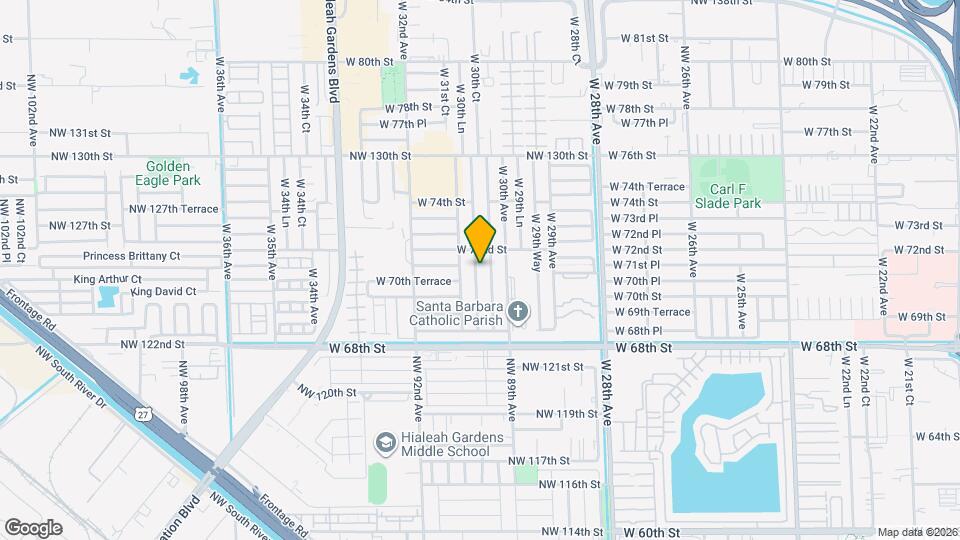 7117 W 30th Ln Map and Location Details