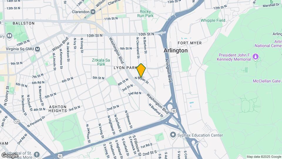 314 N Bryan St, Unit Clarendon 3BED 2 BATH Map and Location Details
