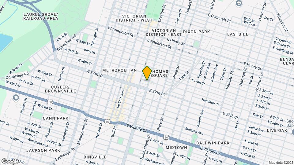 121 E 36th St Map and Location Details