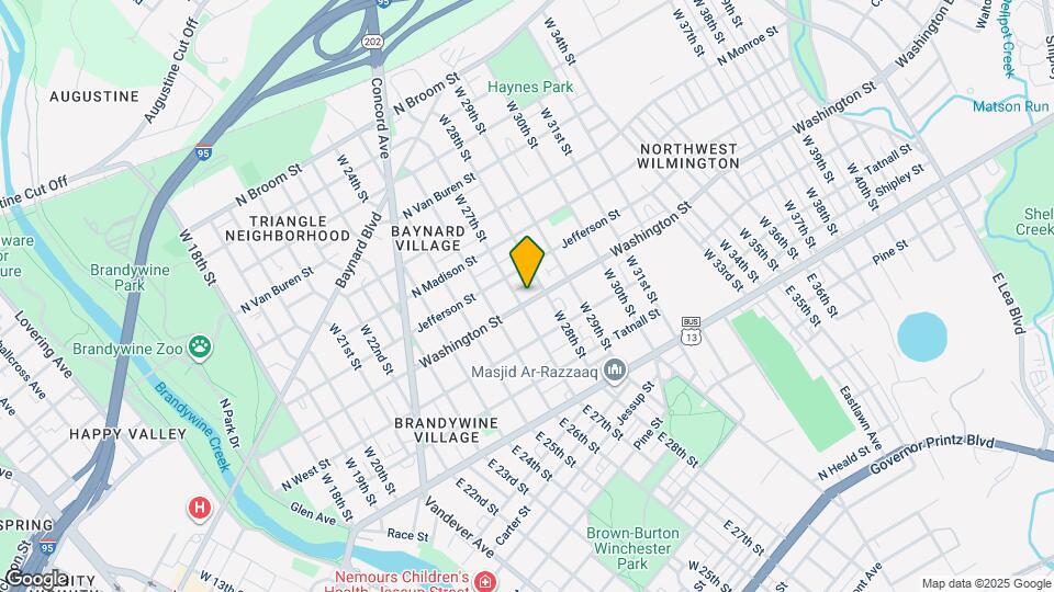 2707 Washington St Map and Location Details