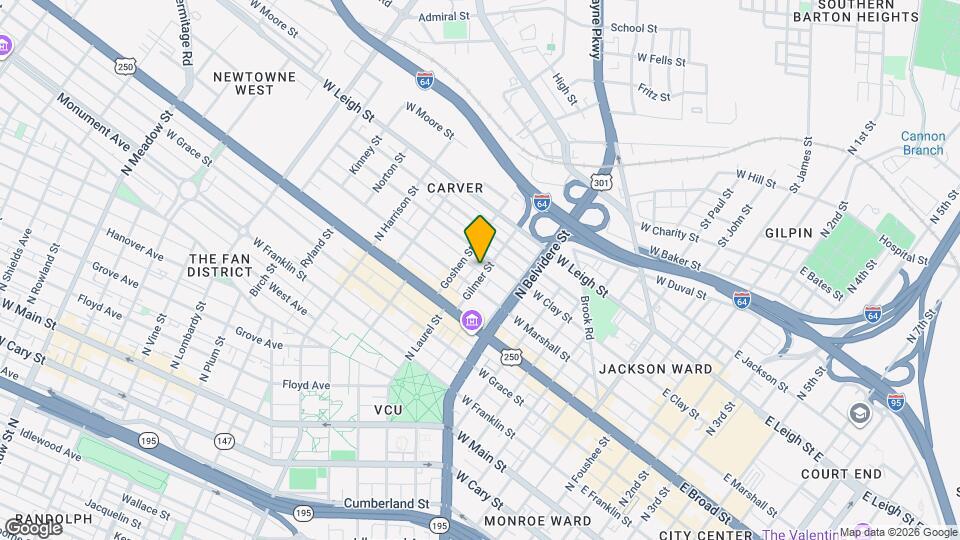 417 Gilmer St Mapa y Detalles de la Ubicación