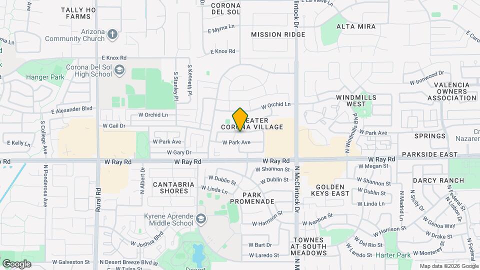 4179 W Gail Dr Mapa y Detalles de la Ubicación