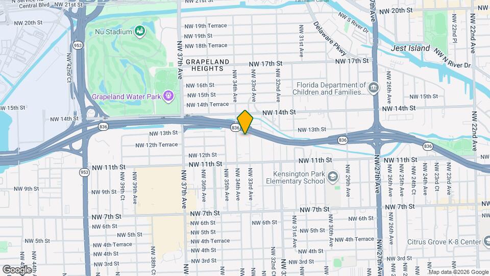 1236 NW 33rd Ave Map and Location Details