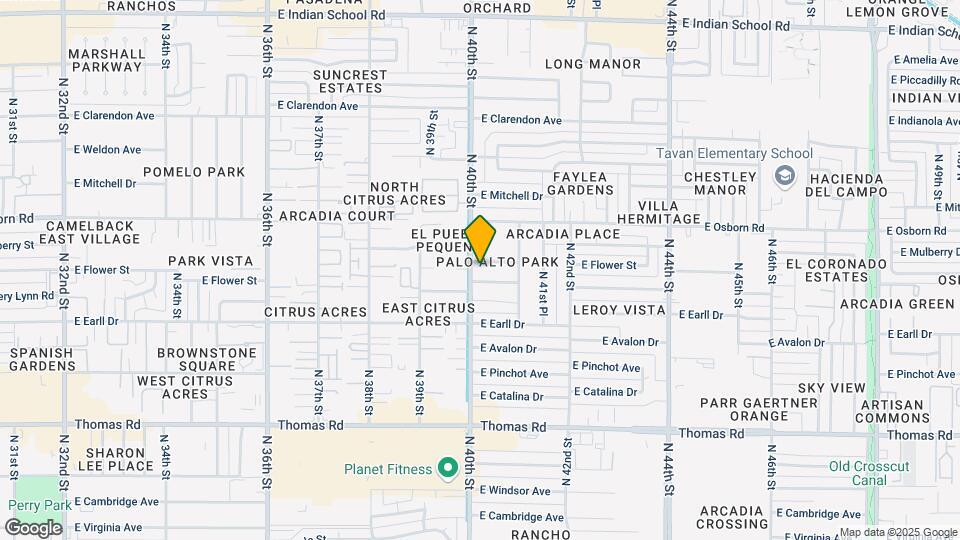 3139 N 40th St Map and Location Details