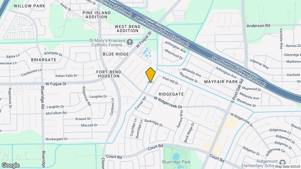 15806 Corsair Rd Map and Location Details