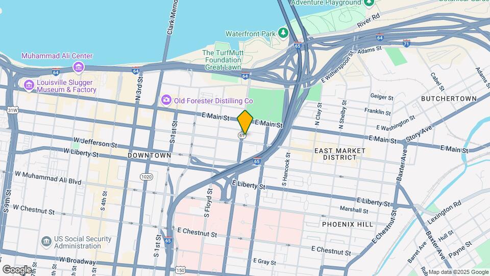 309 E Market St Map and Location Details