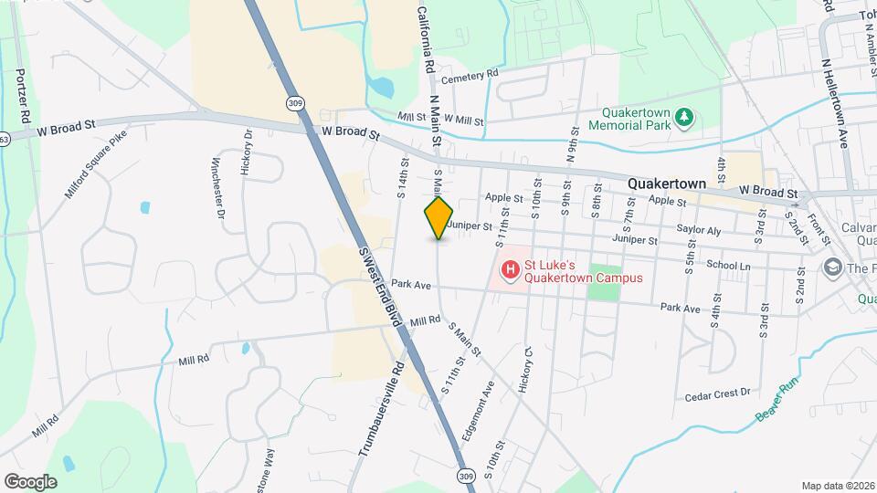 121 S Main St Map and Location Details