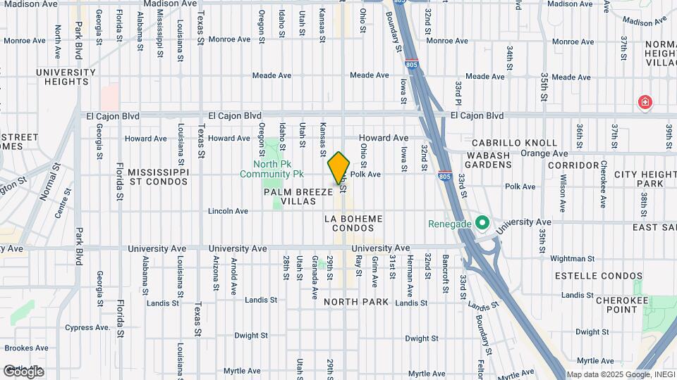 4060 30th St Map and Location Details