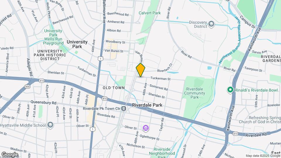 4707 Tuckerman St Map and Location Details