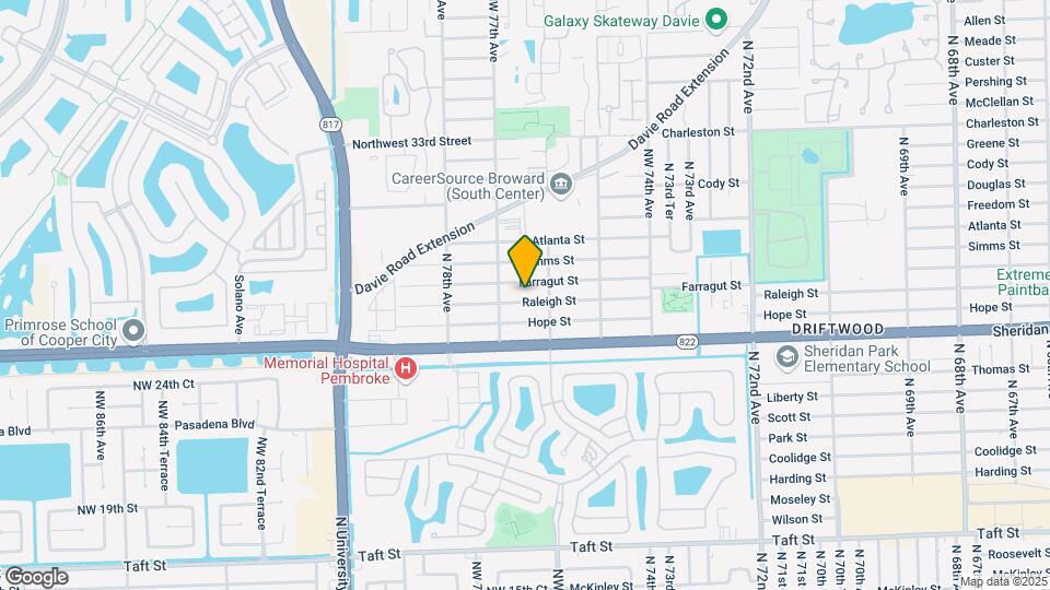7641 Raleigh St Map and Location Details
