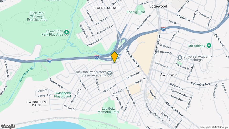 Beautiful One Bedroom in Swissvale!! Map and Location Details