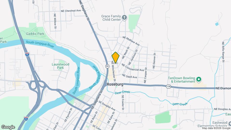 447 NE Winchester St Map and Location Details