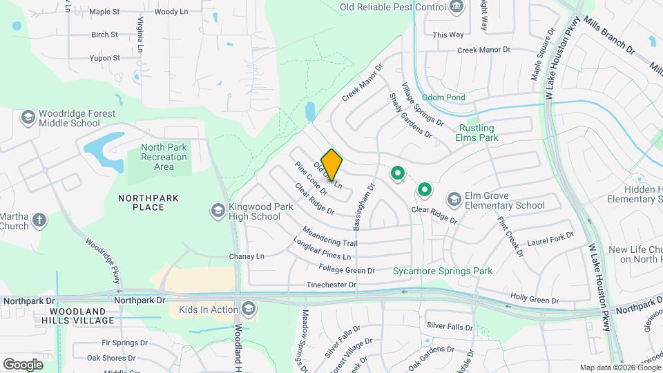 2502 Old Oak Ln Map and Location Details