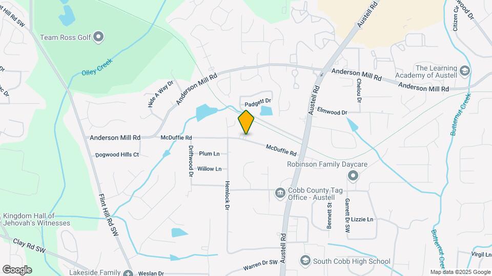 2072 McDuffie Rd Map and Location Details