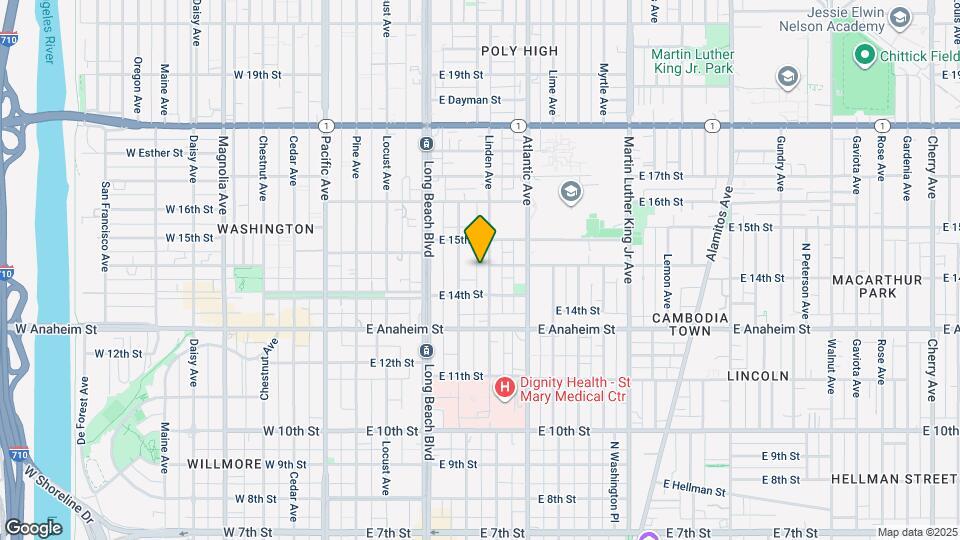 1443 Linden Ave Map and Location Details