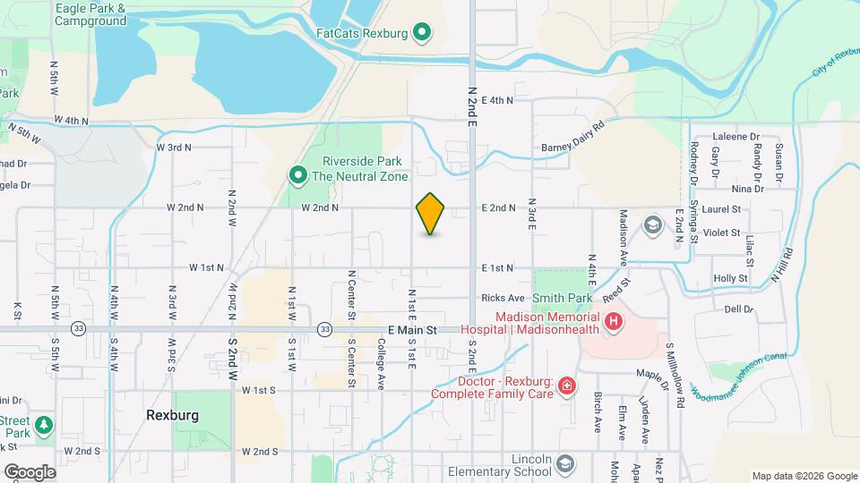 138 E 1st N Map and Location Details