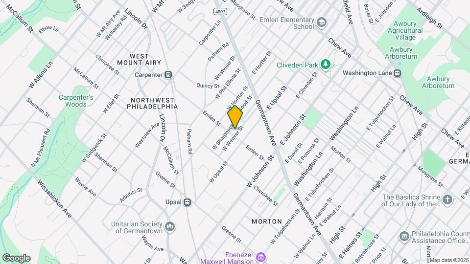 111 W Weaver St Map and Location Details