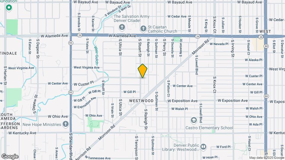 570 S Stuart St Map and Location Details