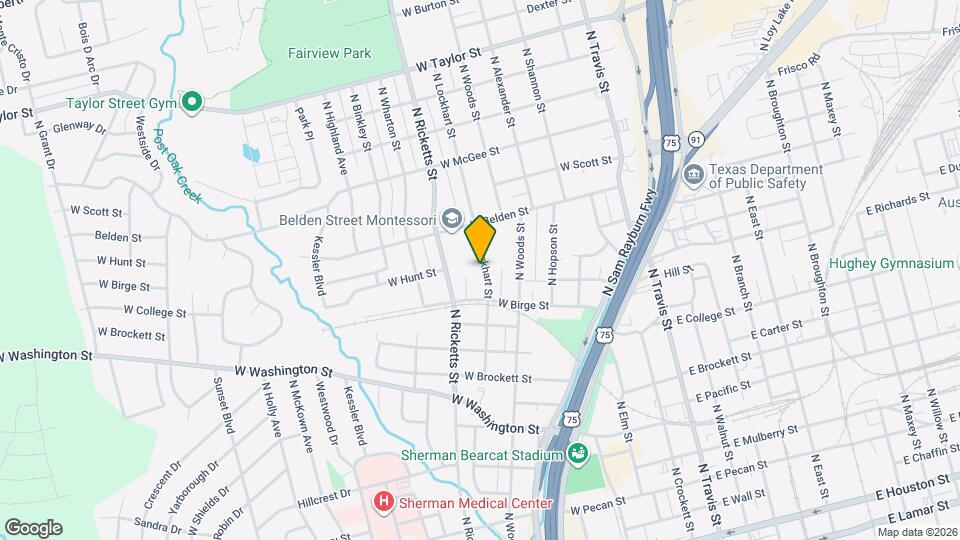 1112 N Lockhart St Map and Location Details