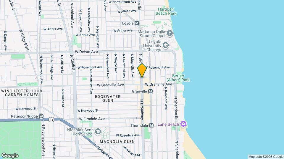 6230 N Broadway St, Unit S Map and Location Details